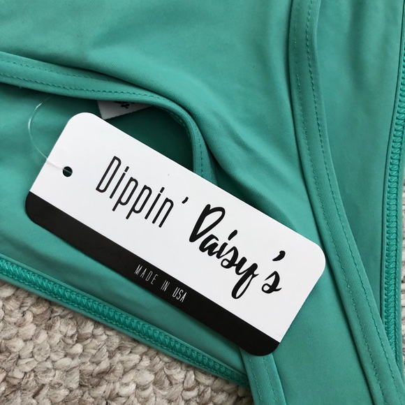 Sea Green Cheeky Swim Bottoms - Picture 7 of 8